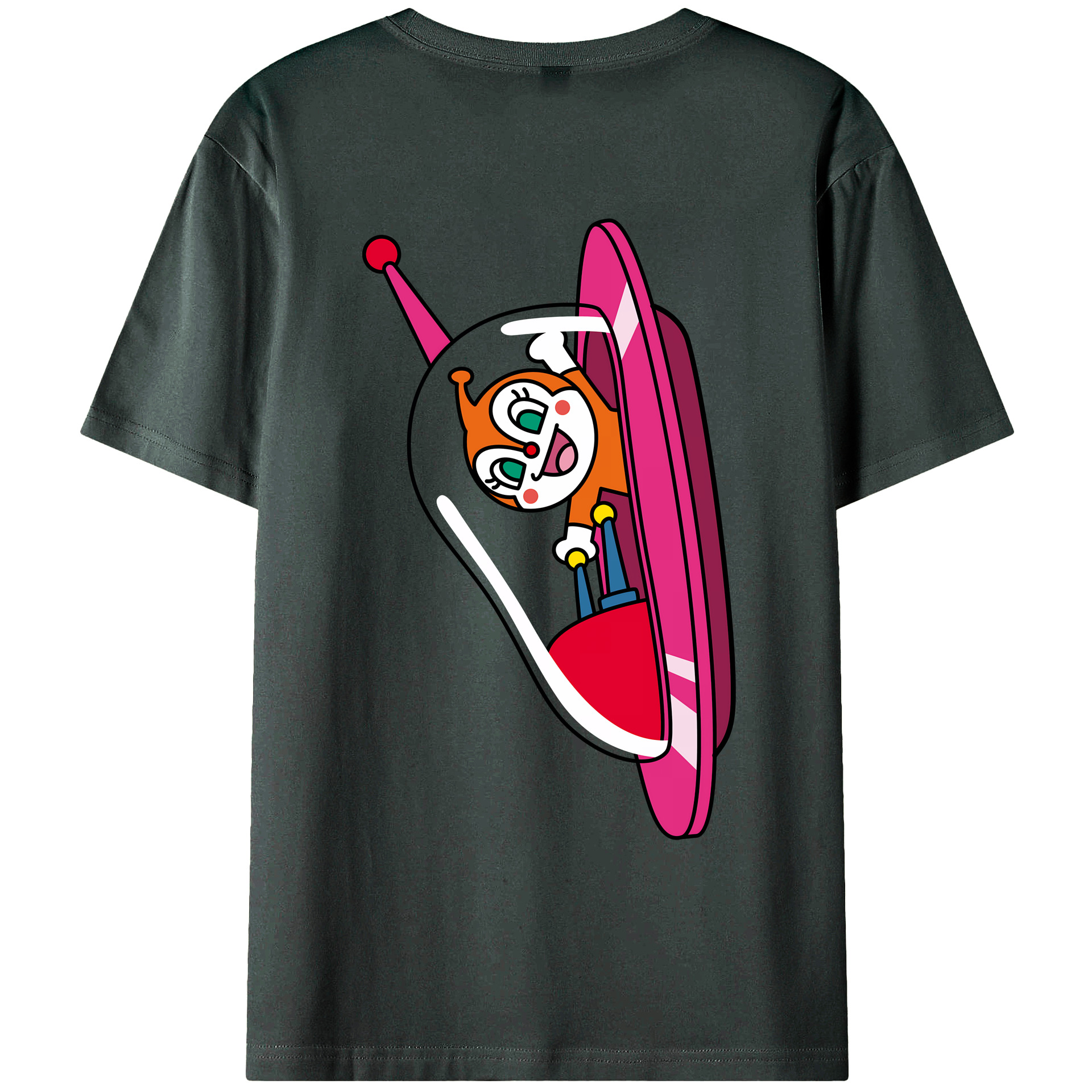 （画像用） アンパンマン Anpanman 綿100％ メンズ半袖Tシャツ（バックプリント） 通気性